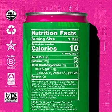 Organic Clean Energy Drink by RUNA | Berry Flavor | No Crash