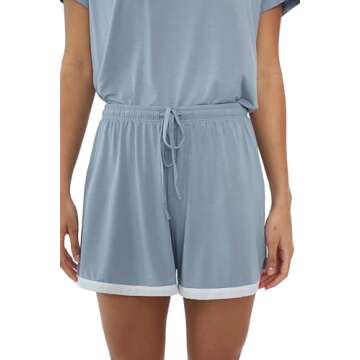 Joyaria Women's Cooling Bamboo Pajama Set for Comfort