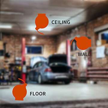 Giraffe Tools Swivel Bracket with Retractable Air Hose Reel Wall Mount 3/8 in. x 50 FT Hybrid Hose Pneumatic Heavy Duty Steel Reel Auto Rewind 300PSI