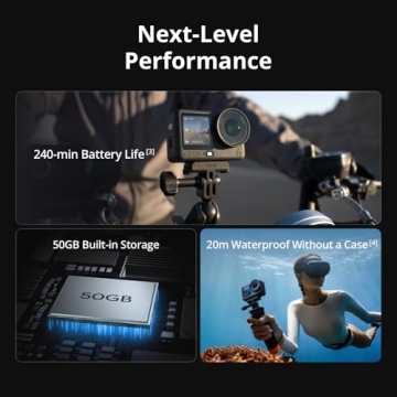DJI Osmo Action 6 Enhanced Combo with 4K Camera Features