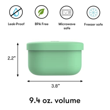 Omie Silicone Snack Containers for Kids - BPA Free & Versatile