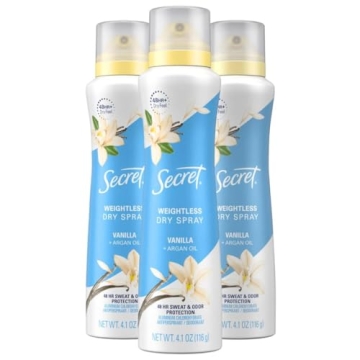 Secret Dry Spray Deodorant for Women, 48hr Protection