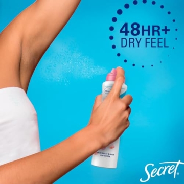 Secret Dry Spray Deodorant for Women, 48hr Protection