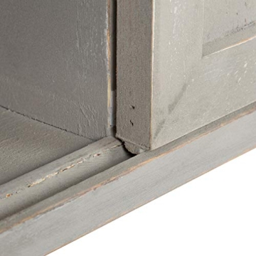 Kate and Laurel Wall Storage Cabinet with Sliding Barn Doors