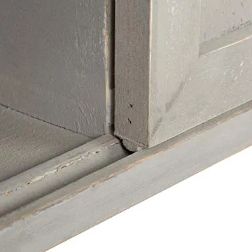 Kate and Laurel Wall Storage Cabinet with Sliding Barn Doors