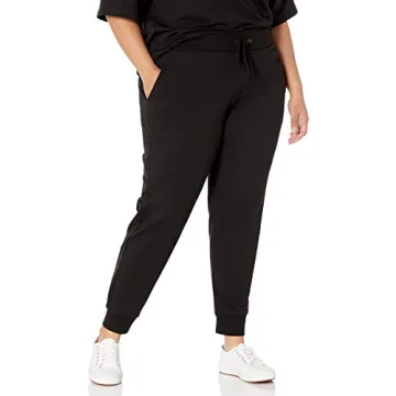 The Drop Women's Grace Supersoft Stretch Jogger in Black