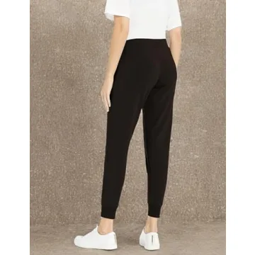 The Drop Women's Grace Supersoft Stretch Jogger in Black