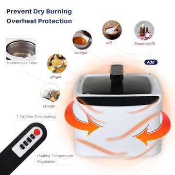 TOREAD Portable Folding Steam Sauna with 1000W&2.6L steam Generator, Personal Sauna Tent for Relaxation, Fast Heating in 6 Min, with Remote Control, Black