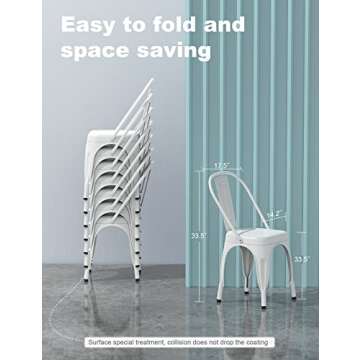 Stylish Waterproof Metal Dining Chair Set for All Occasions