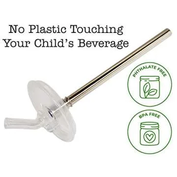 Eco-Friendly 5" Stainless Steel Straws for Small Glasses