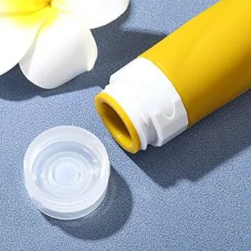 Gemice Travel Bottles for Toiletries, 3oz Tsa Approved Travel Size Containers BPA Free Leak Proof Travel Tubes Refillable Liquid Travel Accessories with Clear Toiletry Bag (4 Pack)