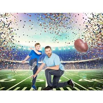 WOLADA 7x5FT Super Bowl Party Backdrop for Events