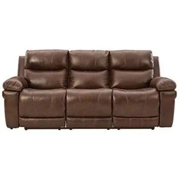 Ashley Edmar Leather Reclining Sofa for Cozy Living Spaces