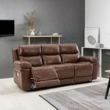 Ashley Edmar Leather Reclining Sofa for Cozy Living Spaces