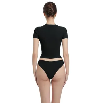 Abonlen Crewneck Short Sleeve Tee for Women - Stylish Basics