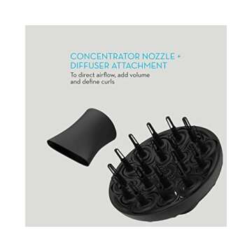 Neuro by Paul Mitchell Halo Tourmaline Touch-Screen Hair Dryer, Multiple Heat + Speed Settings, Cool Shot Button