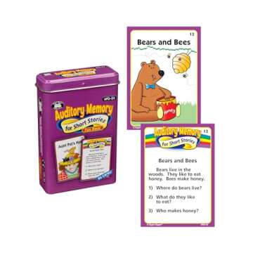 Super Duper Publications | Auditory Memory for Short Stories Fun Deck | Listening Comprehension Flas...