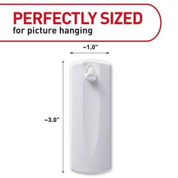 Command Sawtooth Picture Hangers, Damage Free Hanging Frame Hangers, No Tools Wall Hooks for Hanging...
