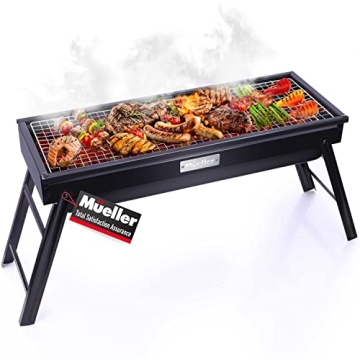 Mueller Portable Charcoal Grill & Smoker for Travel Cooking