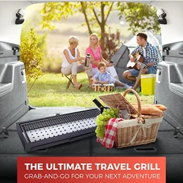 Mueller Portable Charcoal Grill & Smoker for Travel Cooking