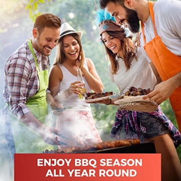 Mueller Portable Charcoal Grill & Smoker for Travel Cooking