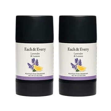 Each & Every All Natural Deodorant for Men & Women - Aluminum Free, Sensitive Skin, Plant-Based, Lon...