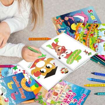 Kalysky 15Pack Bulk Coloring Books (5.9 * 8.5 inch) for Kids Ages 2-4 4-8, Kids Party Favors Carnival Prizes Goodie Bag Stuffer,Classroom Activity Supplies,Activity Books for Kids