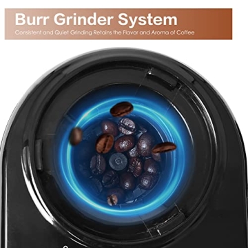 HOMOKUS Electric Burr Coffee Grinder for Coffee Lovers