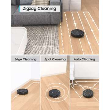 Lefant Vacuum and Mop Combo, WiFi/App/Alexa Control, 2000Pa Strong Suction 2 in 1 Mopping Robotic Vacuum Cleaner, Self-Charging, Tangle-Free, Slim, Ideal for Hard Floor, Pet Hair, Carpet M210B