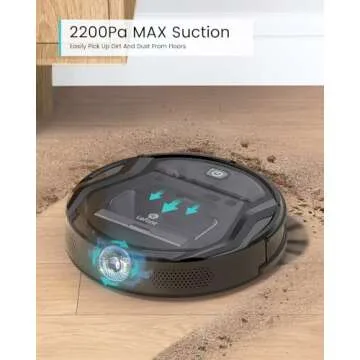 Lefant Vacuum and Mop Combo, WiFi/App/Alexa Control, 2000Pa Strong Suction 2 in 1 Mopping Robotic Vacuum Cleaner, Self-Charging, Tangle-Free, Slim, Ideal for Hard Floor, Pet Hair, Carpet M210B