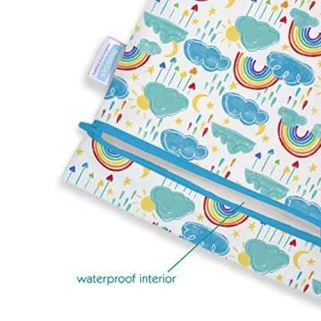Thirsties Reusable Mini Wet Diaper Bag - Rainbow