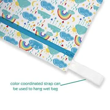 Thirsties Reusable Mini Wet Diaper Bag - Rainbow