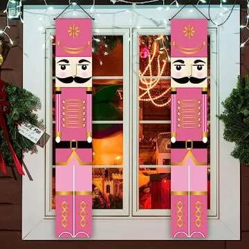 Pink Nutcracker Christmas Decorations for Festive Cheer