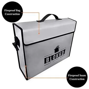 BLOKKD Fireproof Waterproof Document Bag with Lock