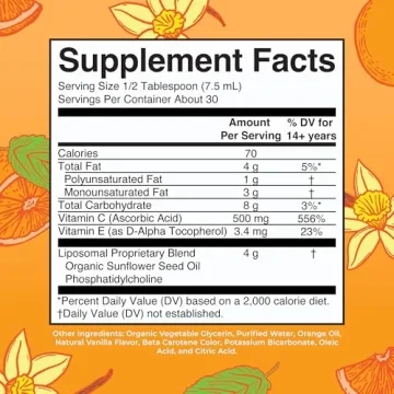 Liposomal Vitamin C 500mg - Vegan Immune Support Supplement