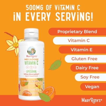 Liposomal Vitamin C 500mg - Vegan Immune Support Supplement
