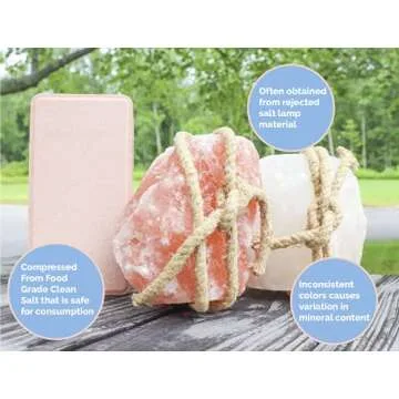 Himalayan Secrets 8.8LB (4KG) Compressed Pink Himalayan Salt Animal Lick Brick for Livestock and Wildlife - 100% Pure & Natural Feed Salt - 84 Natural Minerals and Trace Elements