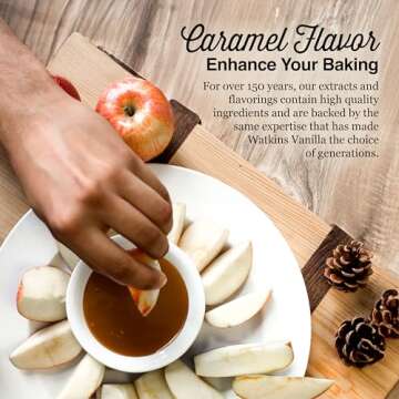 Watkins Caramel Flavor, 2 oz. Bottles, Pack of 6 (Packaging May Vary)