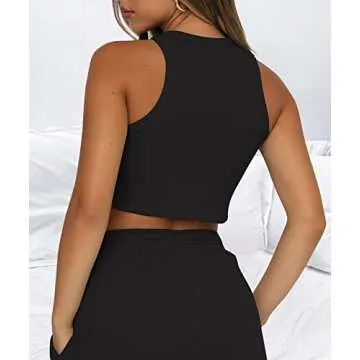 Lingswallow Women Lounge Sets - Crop Top and Shorts