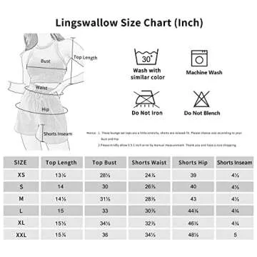 Lingswallow Women Lounge Sets - Crop Top and Shorts