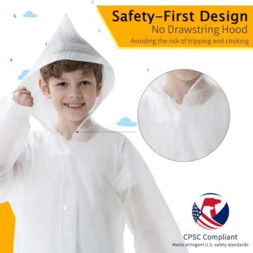 Opret 2 Pack Kids Raincoats - Waterproof & Eco-Friendly