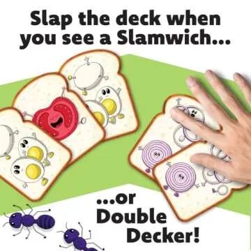 Gamewright – Slamwich – A Fast Flipping Card Game for Kids – Ages 6 and Up – Great for Family Game Night