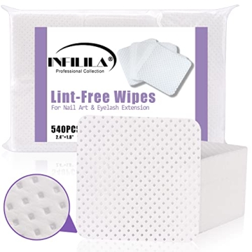 NXJ Infilila Lint Free Nail Wipes 540PCS for Perfect Nails