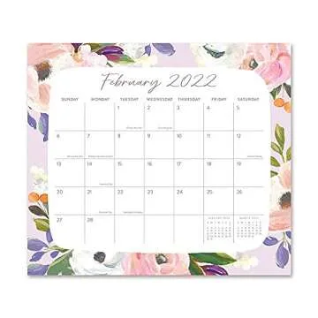 Orange Circle Studio Corporation, Bella Flora 2022 Magnetic Monthly Desk Pad
