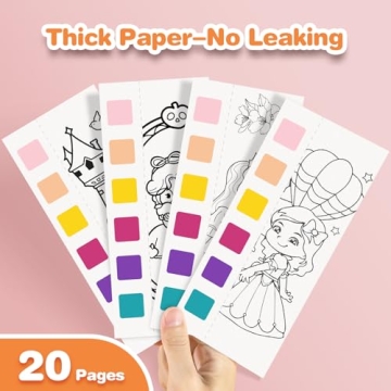 Mess-Free Paint with Water Coloring Book for Kids