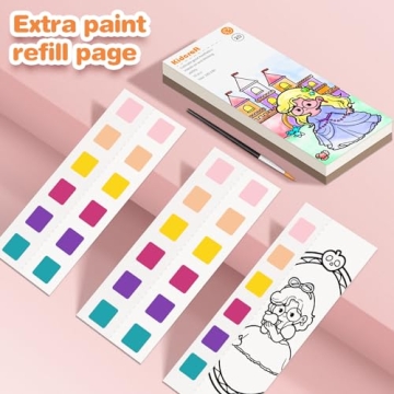 Mess-Free Paint with Water Coloring Book for Kids