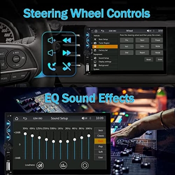 Leadfan 7-inch Car Stereo with Wireless Carplay & Camera