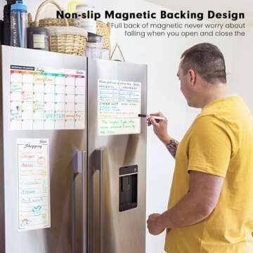 Feela Magnetic Whiteboard Calendar Kit - 4 Pack Must-Haves