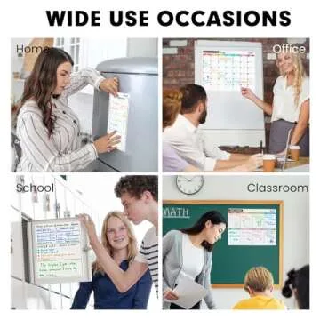 Feela Magnetic Whiteboard Calendar Kit - 4 Pack Must-Haves