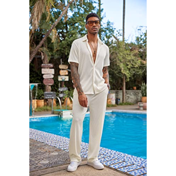 Shop COOFANDY Men's Casual 2 Piece Summer Outfit